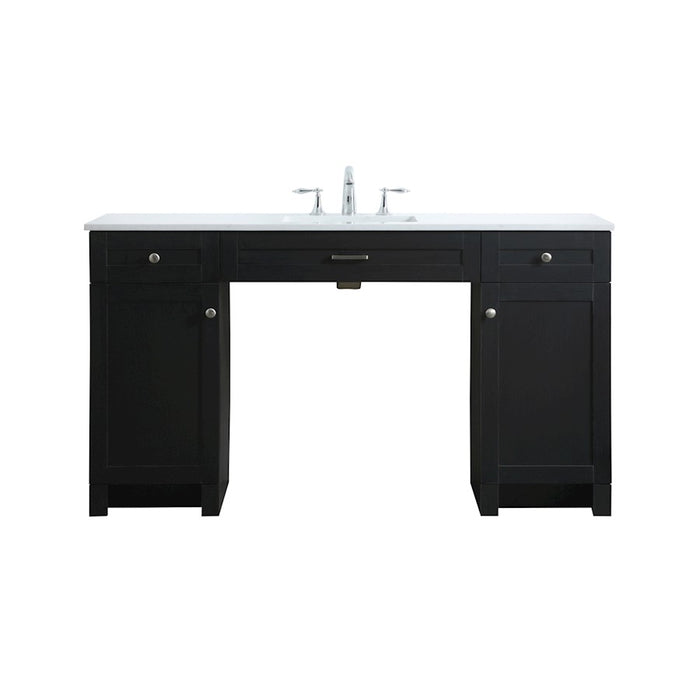 Elegant Lighting Cooper 60"L Bathroom Vanity, Black - VF14960MBK
