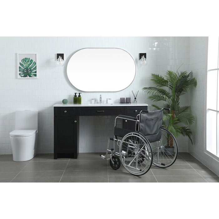 Elegant Lighting Cooper 60"L Bathroom Vanity, Black