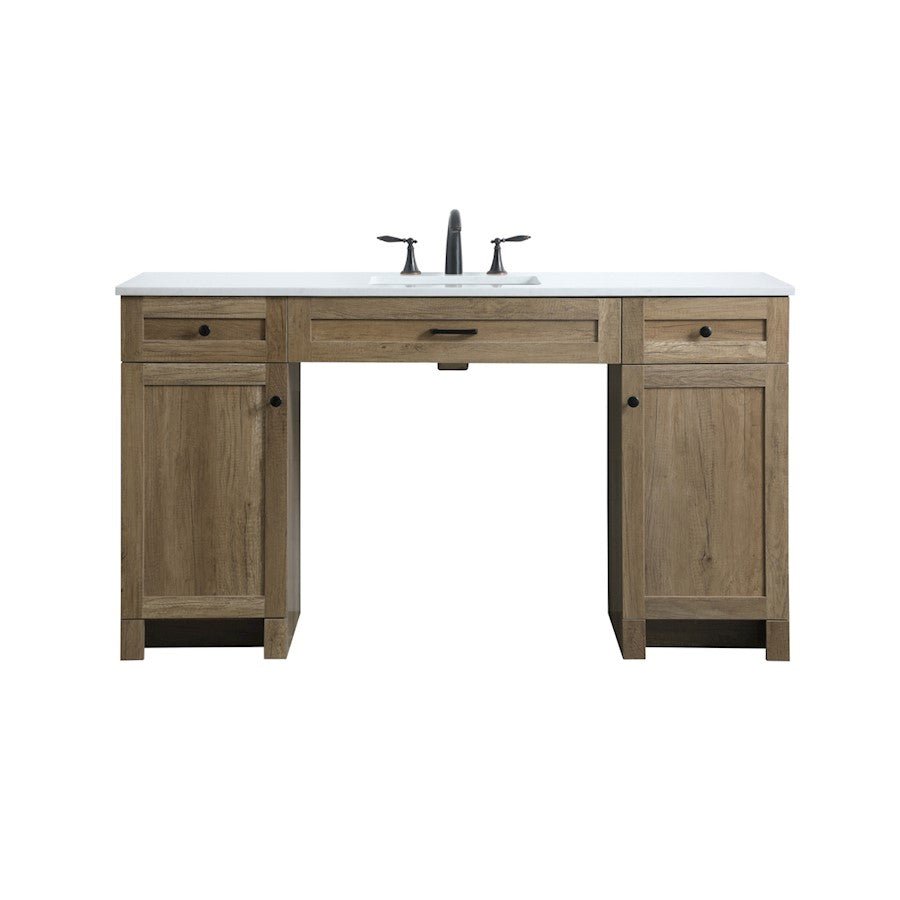 Elegant Lighting Cooper 60"L Bathroom Vanity, Natural Oak - VF14960NT