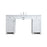 Elegant Lighting Cooper 60"L Bathroom Vanity, White - VF14960WH