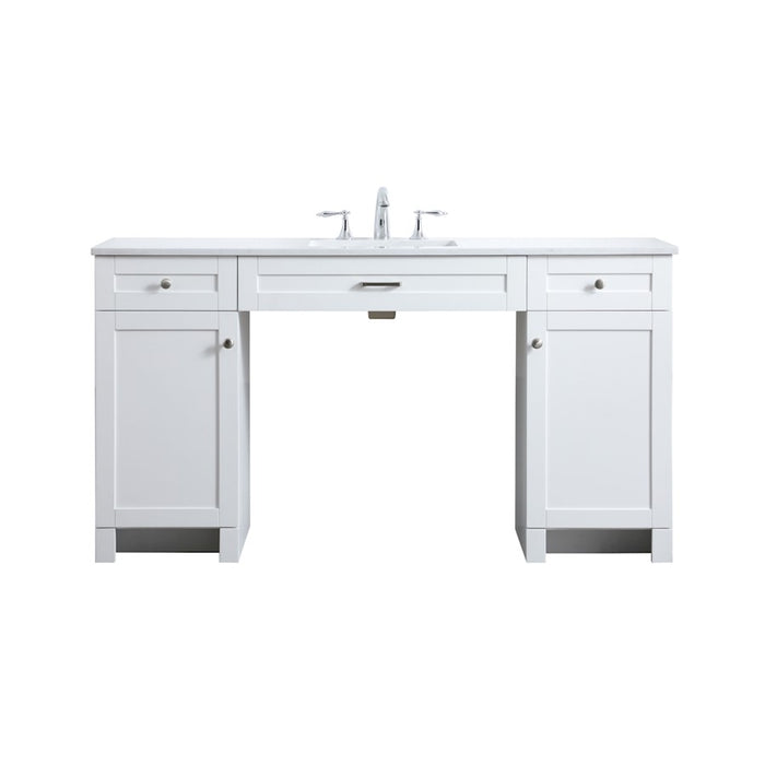 Elegant Lighting Cooper 60"L Bathroom Vanity, White - VF14960WH