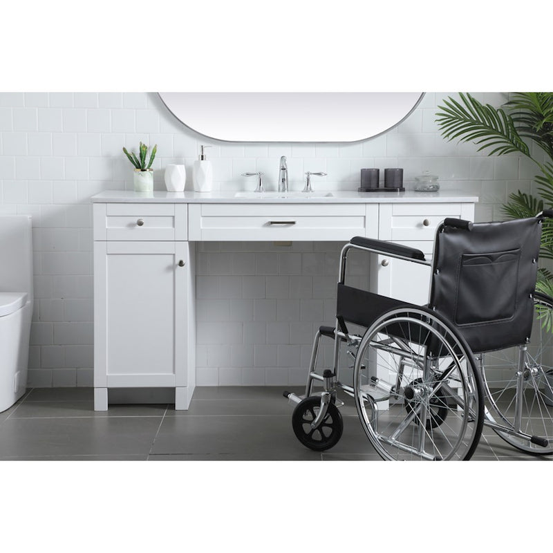 Elegant Lighting Cooper 60"L Bathroom Vanity, White