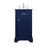 Elegant Kitchen/Bath Americana 19" Single Bathroom Vanity, Blue - VF15019BL