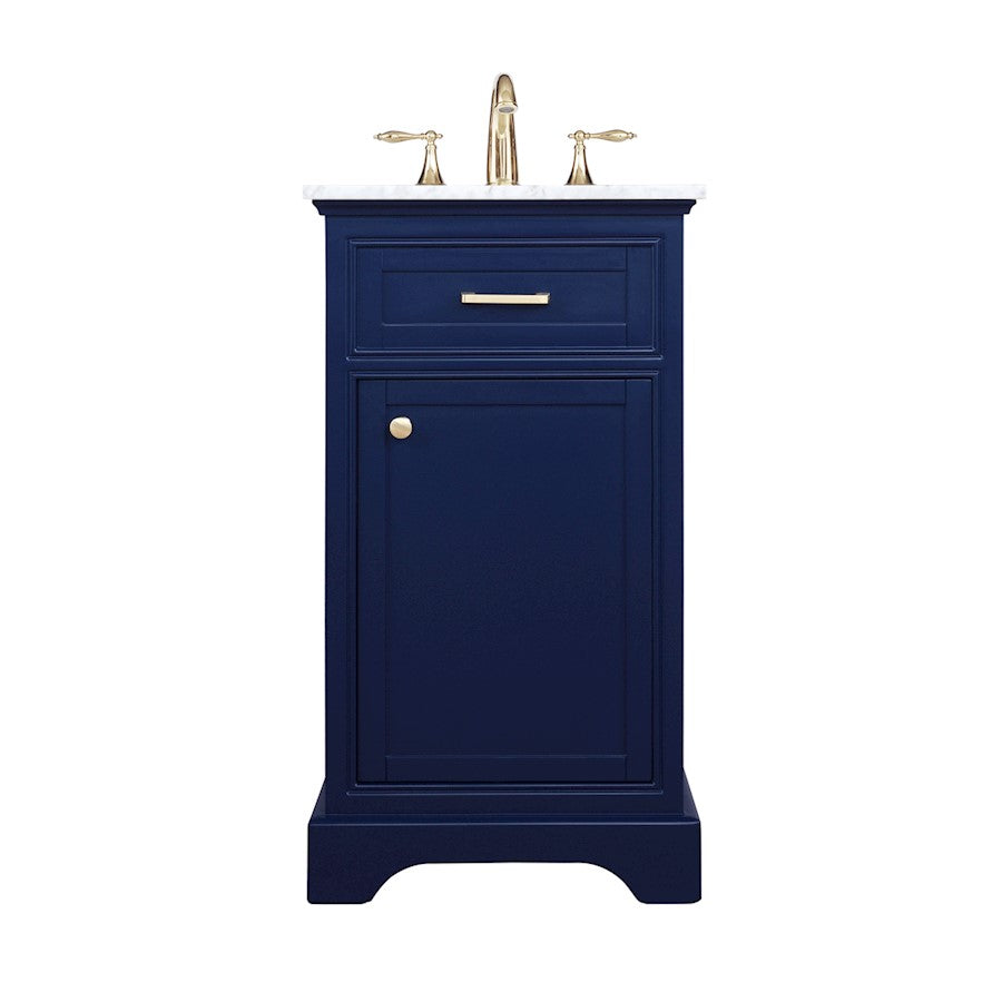 Elegant Kitchen/Bath Americana 19" Single Bathroom Vanity, Blue - VF15019BL