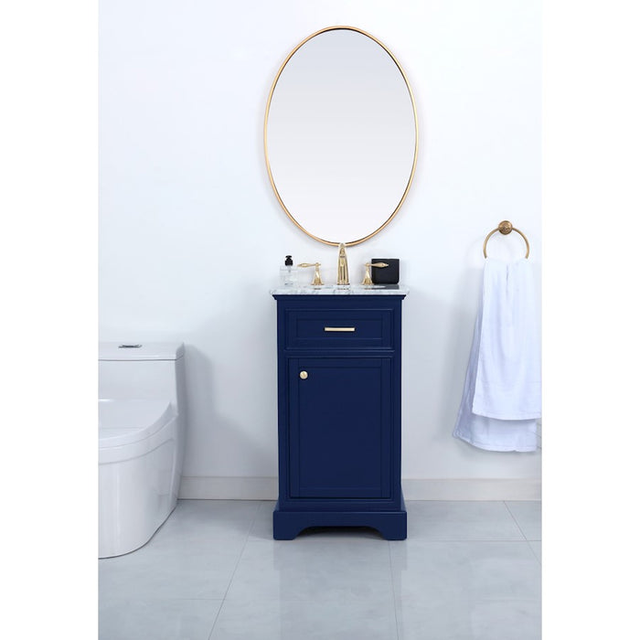Elegant Kitchen/Bath Americana 19" Single Bathroom Vanity, Blue
