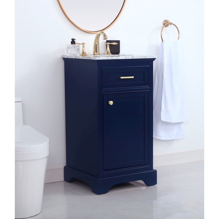 Elegant Kitchen/Bath Americana 19" Single Bathroom Vanity, Blue