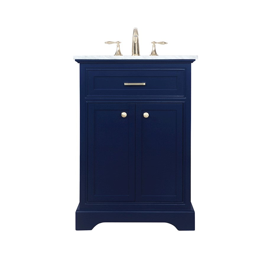Elegant Kitchen/Bath Americana 24" Single Bathroom Vanity, Blue - VF15024BL