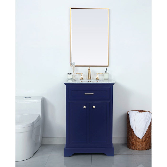 Elegant Kitchen/Bath Americana 24" Single Bathroom Vanity, Blue