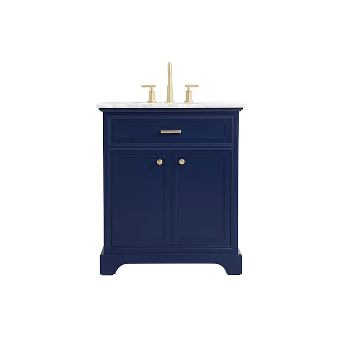 Elegant Kitchen/Bath Americana 30" Single Bathroom Vanity, Blue - VF15030BL
