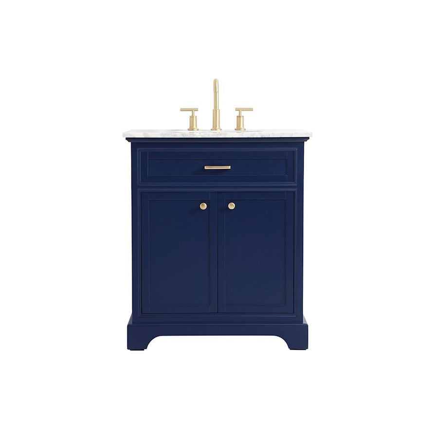Elegant Kitchen/Bath Americana 30" Single Bathroom Vanity, Blue - VF15030BL