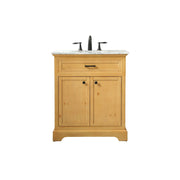 Elegant Americana 30" Single Bathroom Vanity, Natural Wood - VF15030NW