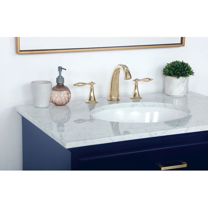 Elegant Kitchen/Bath Americana 32" Single Bathroom Vanity, Blue