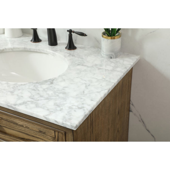 Elegant Kitchen/Bath Americana 32" Single Bathroom Vanity, Driftwood
