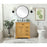 Elegant Americana 32" Single Bathroom Vanity, Natural Wood