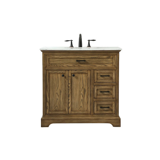Elegant Kitchen/Bath Americana 36" Single Bathroom Vanity, Driftwood - VF15036DW