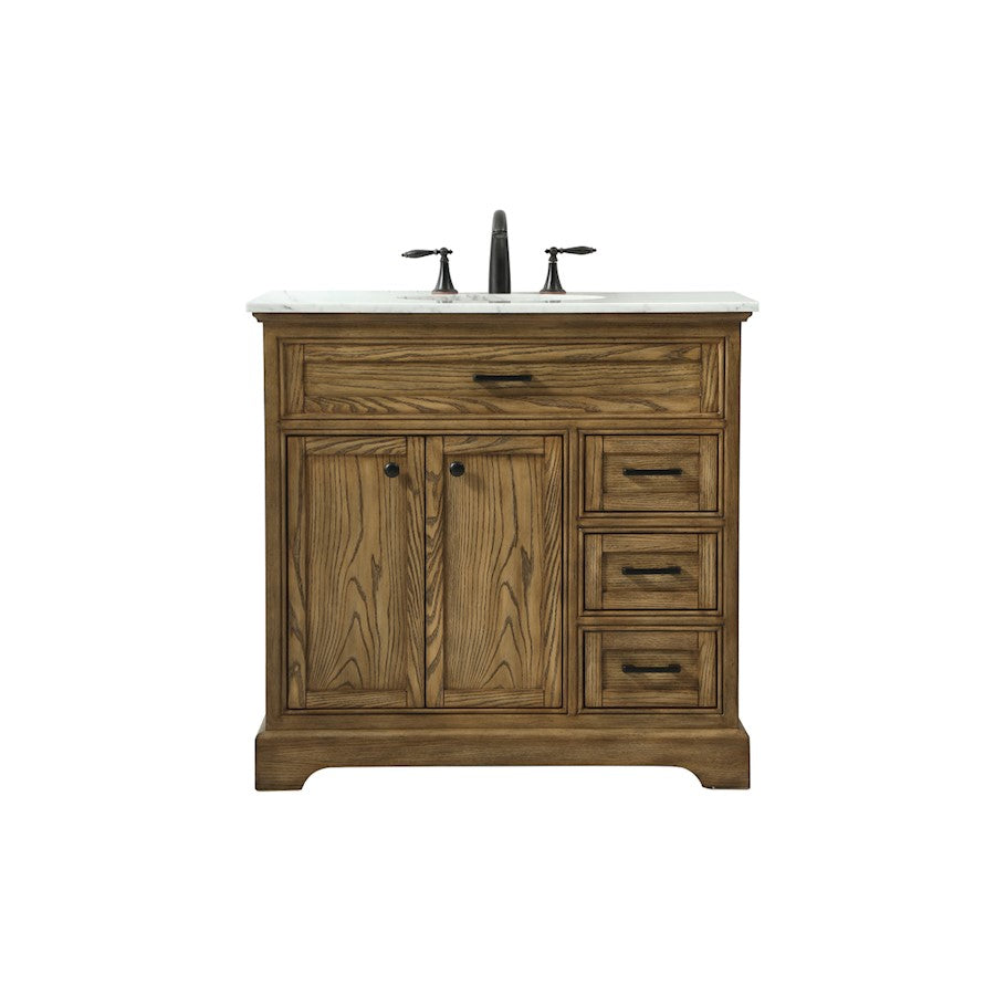 Elegant Kitchen/Bath Americana 36" Single Bathroom Vanity, Driftwood - VF15036DW