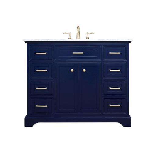 Elegant Kitchen/Bath Americana 42" Single Bathroom Vanity, Blue - VF15042BL