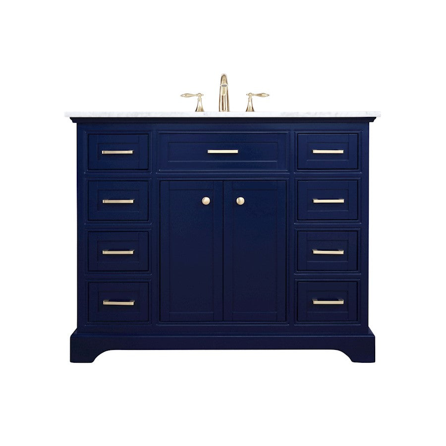 Elegant Kitchen/Bath Americana 42" Single Bathroom Vanity, Blue - VF15042BL