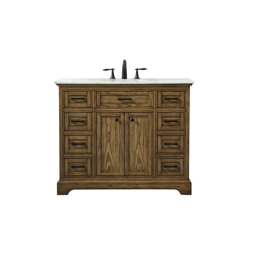 Elegant Kitchen/Bath Americana 42" Single Bathroom Vanity, Driftwood - VF15042DW