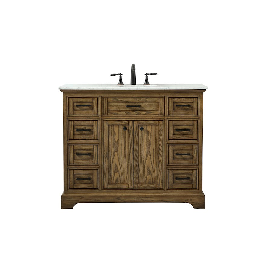 Elegant Kitchen/Bath Americana 42" Single Bathroom Vanity, Driftwood - VF15042DW