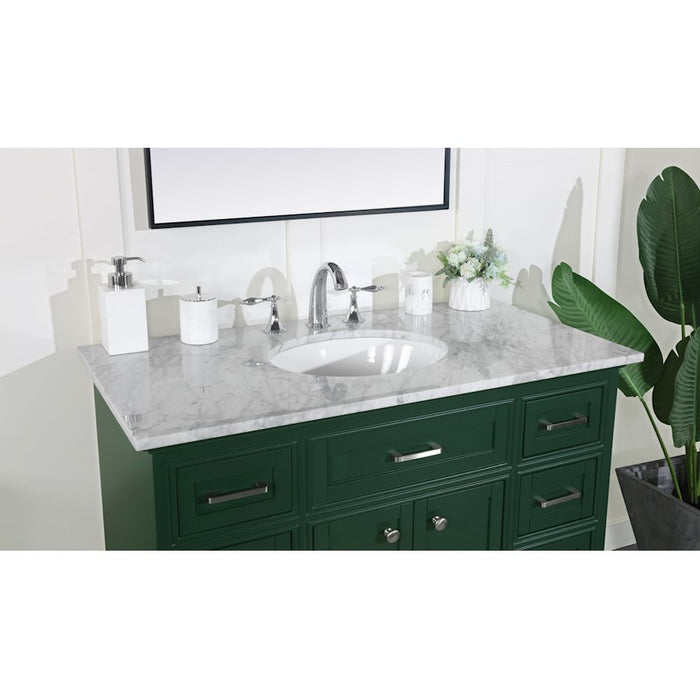 Elegant Kitchen/Bath Americana 42" Single Bathroom Vanity, Green