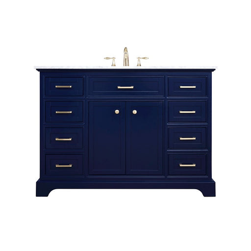 Elegant Kitchen/Bath Americana 48" Single Bathroom Vanity, Blue - VF15048BL