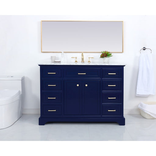 Elegant Kitchen/Bath Americana 48" Single Bathroom Vanity, Blue
