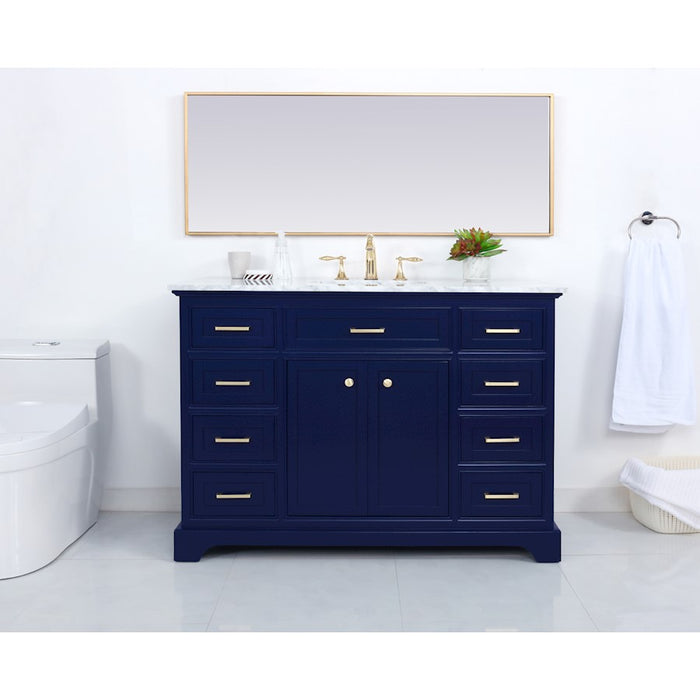 Elegant Kitchen/Bath Americana 48" Single Bathroom Vanity, Blue