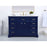 Elegant Kitchen/Bath Americana 48" Single Bathroom Vanity, Blue