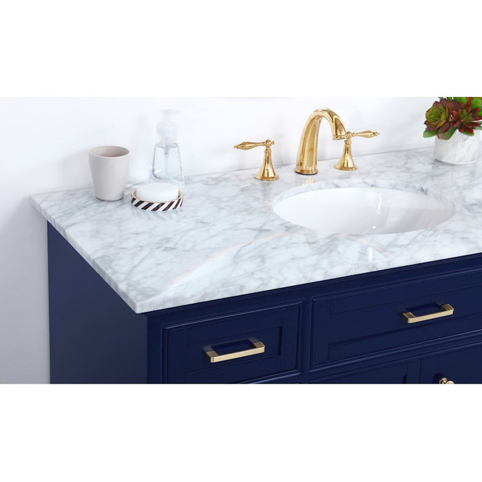 Elegant Kitchen/Bath Americana 48" Single Bathroom Vanity, Blue