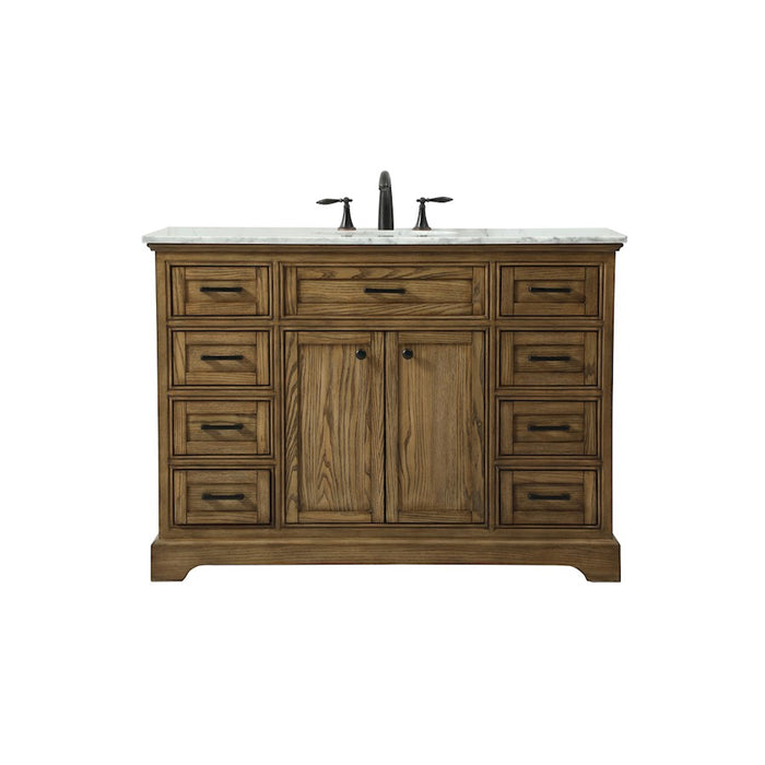 Elegant Kitchen/Bath Americana 48" Single Bathroom Vanity, Driftwood - VF15048DW
