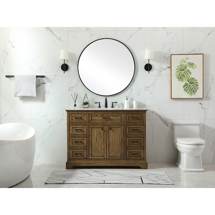 Elegant Kitchen/Bath Americana 48" Single Bathroom Vanity, Driftwood