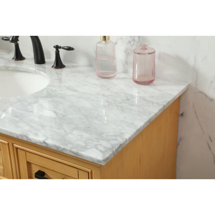Elegant Americana 48" Single Bathroom Vanity, Natural Wood