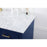 Elegant Kitchen/Bath Americana 60" Single Bathroom Vanity, Blue