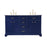 Elegant Kitchen/Bath Americana 60" Double Bathroom Vanity, Blue - VF15060DBL