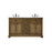 Elegant Americana 60" Double Bathroom Vanity, Driftwood - VF15060DDW