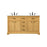 Elegant Americana 60" Double Bathroom Vanity, Natural Wood - VF15060DNW