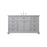 Elegant Kitchen/Bath Americana 60" Single Bathroom Vanity, Grey - VF15060GR