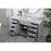Elegant Kitchen/Bath Americana 60" Single Bathroom Vanity, Grey