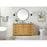 Elegant Americana 60" Single Bathroom Vanity, Natural Wood
