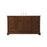 Elegant Kitchen/Bath Americana 60" Single Bathroom Vanity, Teak - VF15060TK