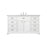 Elegant Kitchen/Bath Americana 60" Single Bathroom Vanity, White - VF15060WH