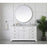 Elegant Kitchen/Bath Americana 60" Single Bathroom Vanity, White