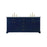 Elegant Kitchen/Bath Americana 72" Double Bathroom Vanity, Blue - VF15072DBL