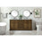 Elegant Americana 72" Double Bathroom Vanity, Driftwood