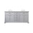 Elegant Kitchen/Bath Americana 72" Double Bathroom Vanity, Grey - VF15072DGR