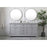 Elegant Kitchen/Bath Americana 72" Double Bathroom Vanity, Grey