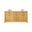 Elegant Americana 72" Double Bathroom Vanity, Natural Wood - VF15072DNW