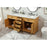 Elegant Americana 72" Double Bathroom Vanity, Natural Wood