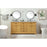Elegant Americana 72" Double Bathroom Vanity, Natural Wood